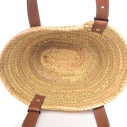 Loewe Raffia Small Basket Tote Bag Natural Tan 5 of 9