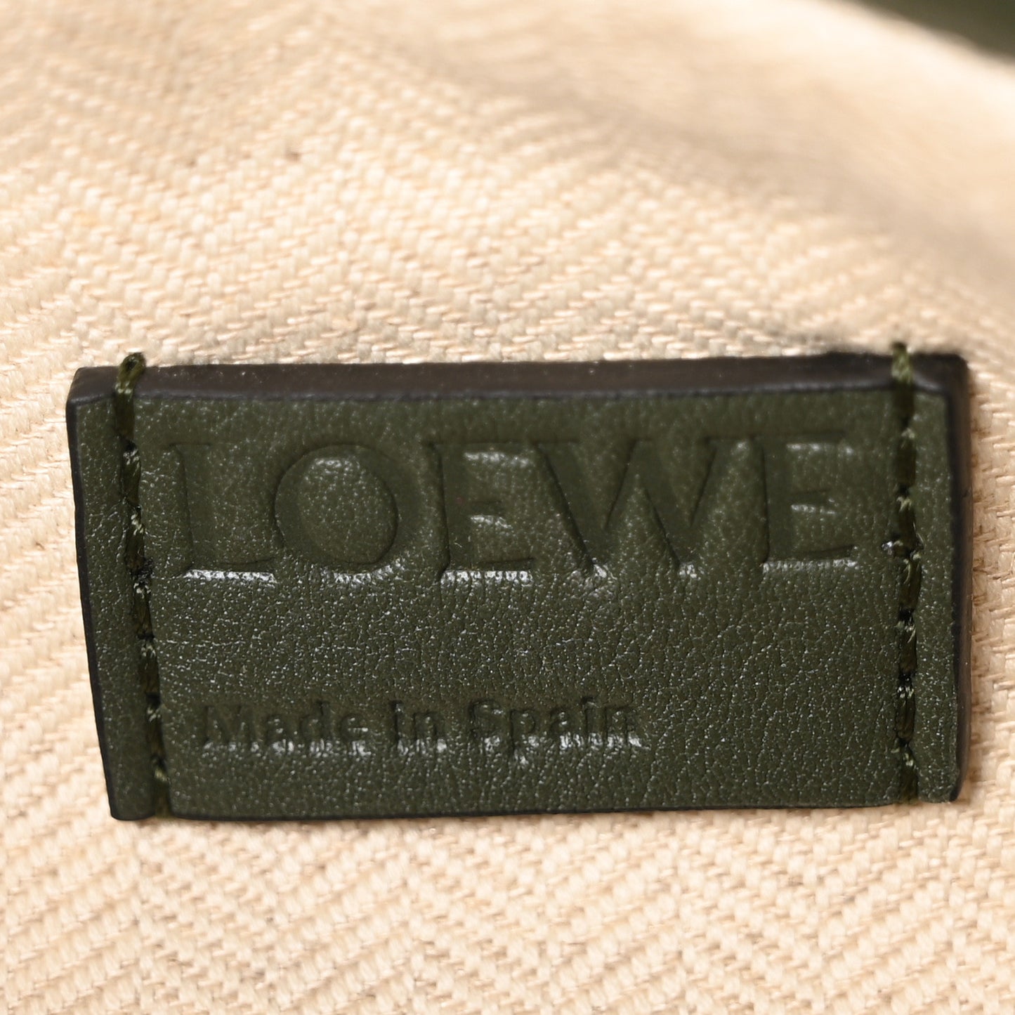 Calfskin Puzzle Hobo Army Green