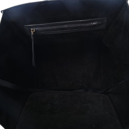 Celine Crocodile Embossed Calfskin Large Phantom Luggage Black 4 of 4