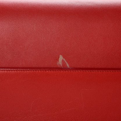 Saint Laurent Calfskin Medium Moujik Top Handle Bag Lipstick Red 10 of 18