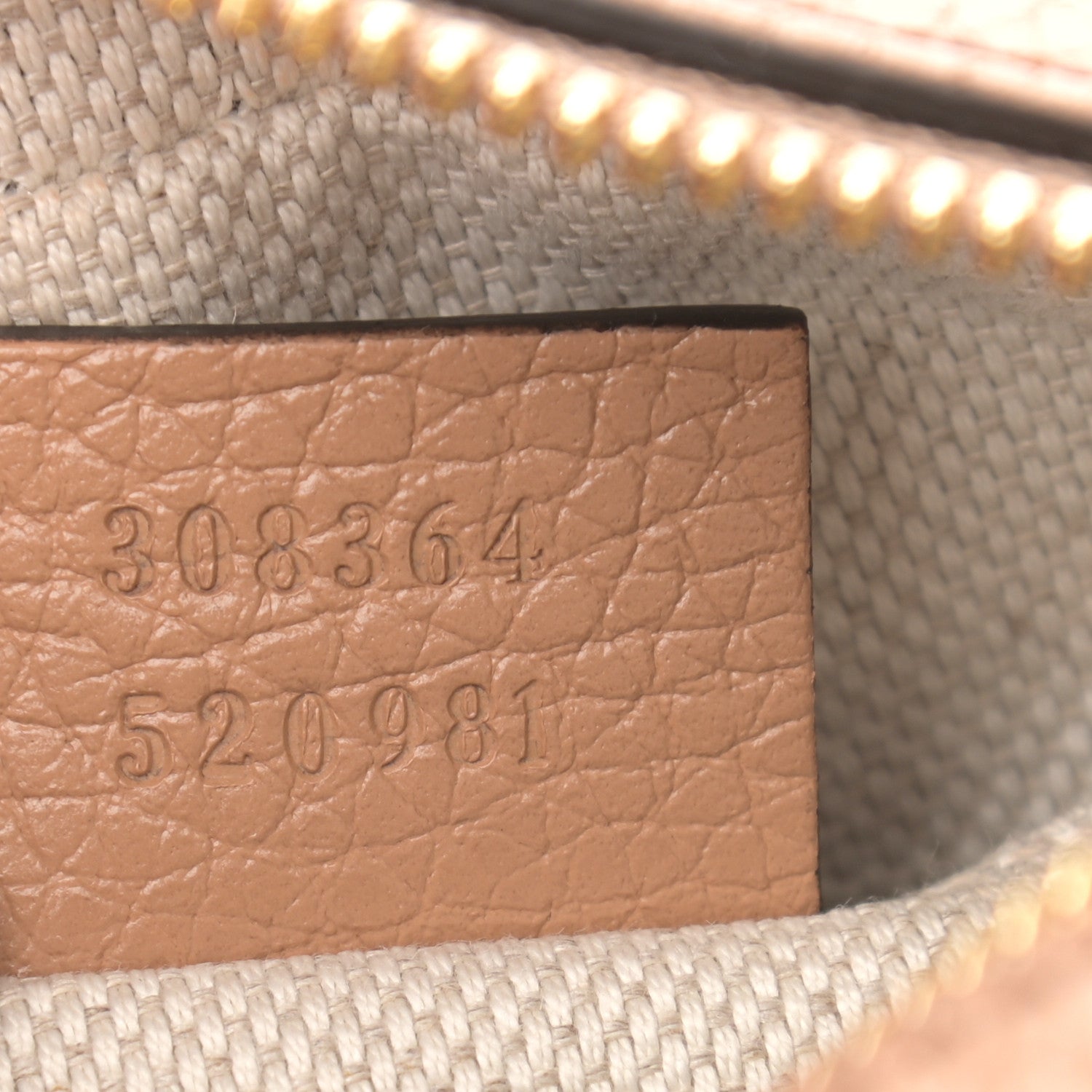 Gucci Pebbled Calfskin Small Soho Disco Bag Camelia 7 of 10