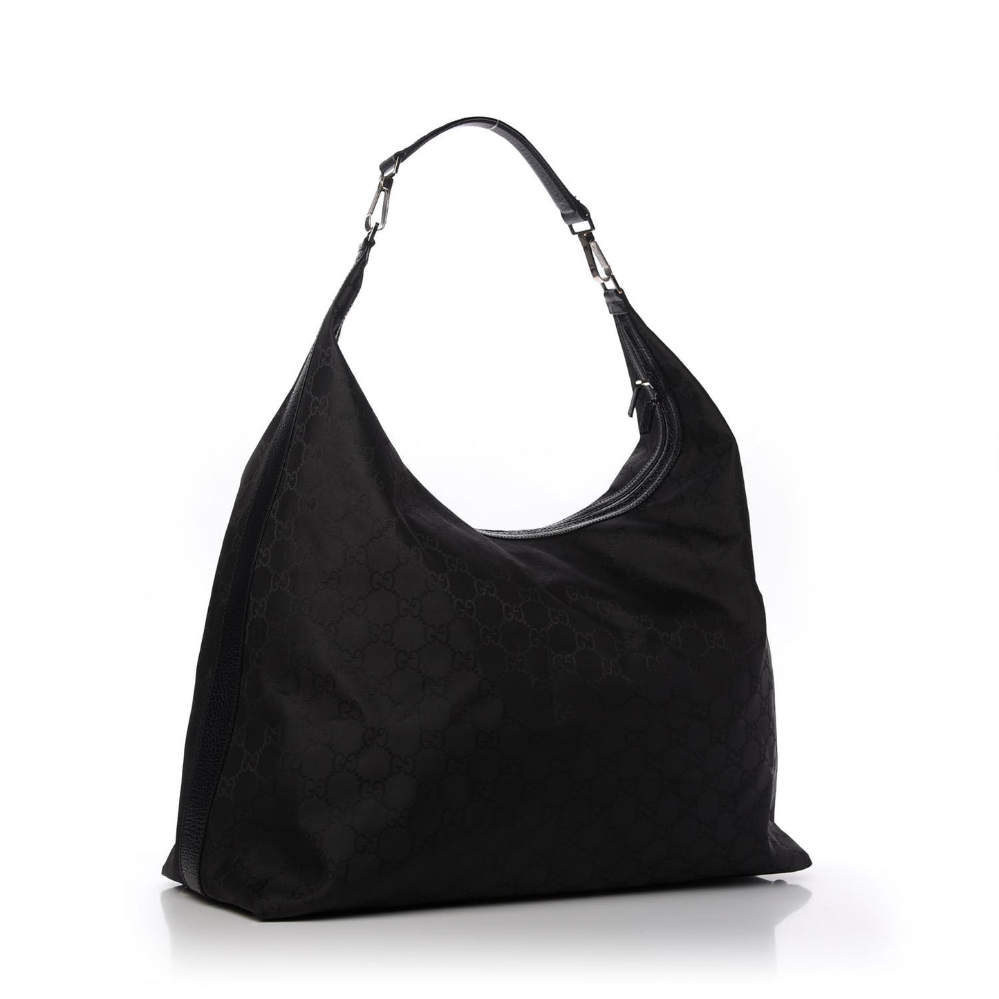 Nylon Monogram Oversized Overnight Bag Black