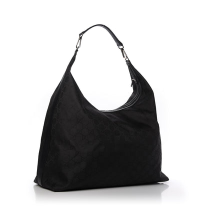 Gucci Nylon Monogram Oversized Overnight Bag Black 3 of 9