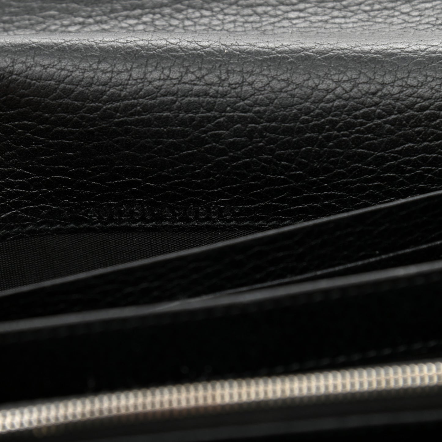 Calfskin Mini Dionysus Chain Wallet Black