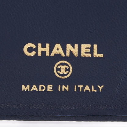 Chanel Caviar Quilted iPhone X Coco Tech Case Navy 5 of 7