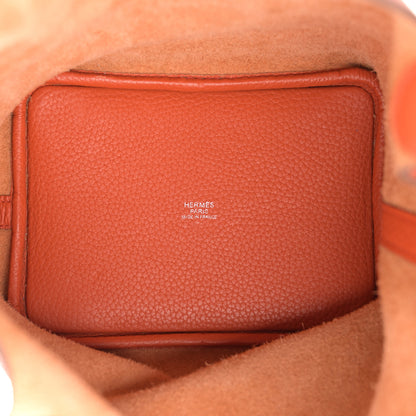 Hermes Taurillon Clemence Picotin Lock 18 PM Orange 5 of 13