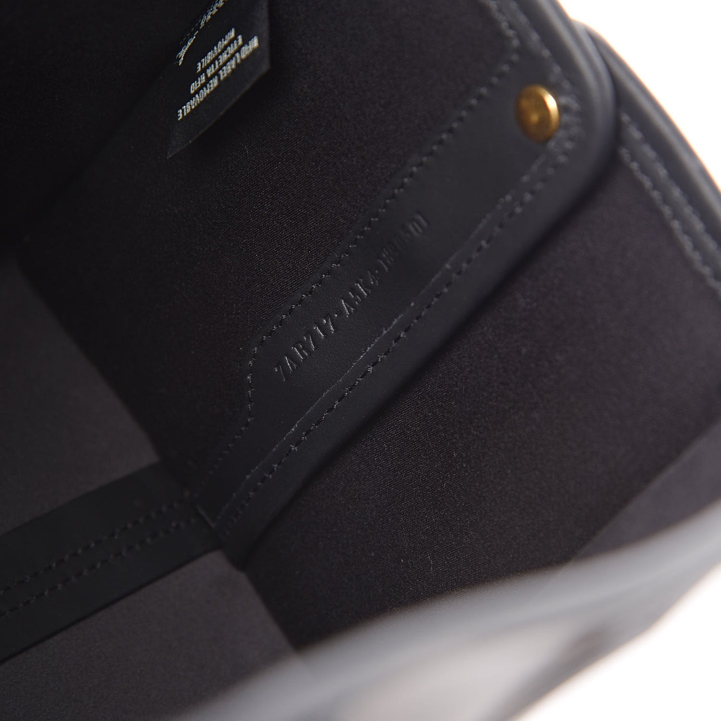 Glazed Fabric Vitello Century FF 1974 Stamp Patch Mini Peekaboo Defender Cover Mogano Panna Black
