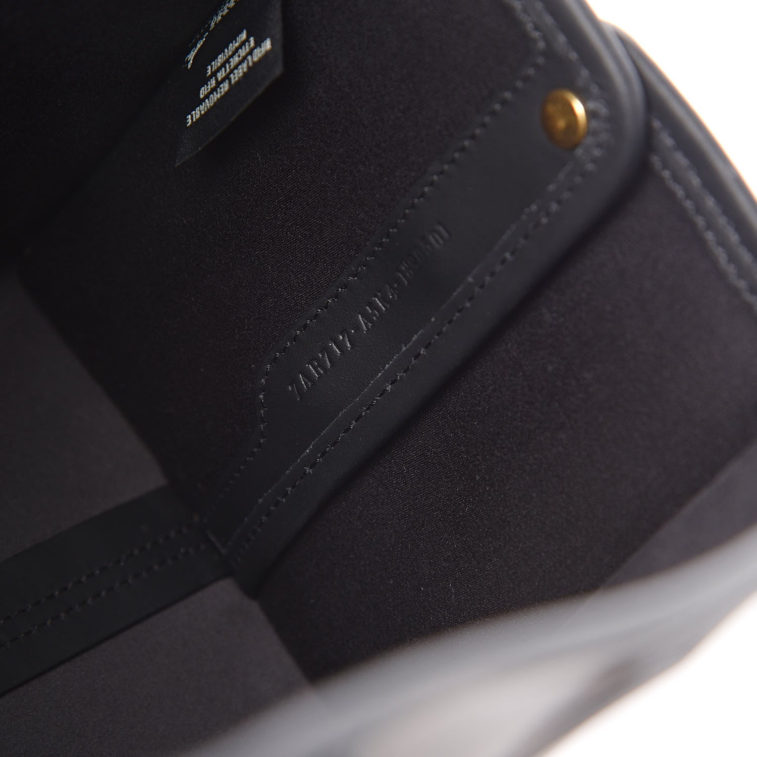 Fendi Glazed Fabric Vitello Century FF 1974 Stamp Patch Mini Peekaboo Defender Cover Mogano Panna Black 9 of 9
