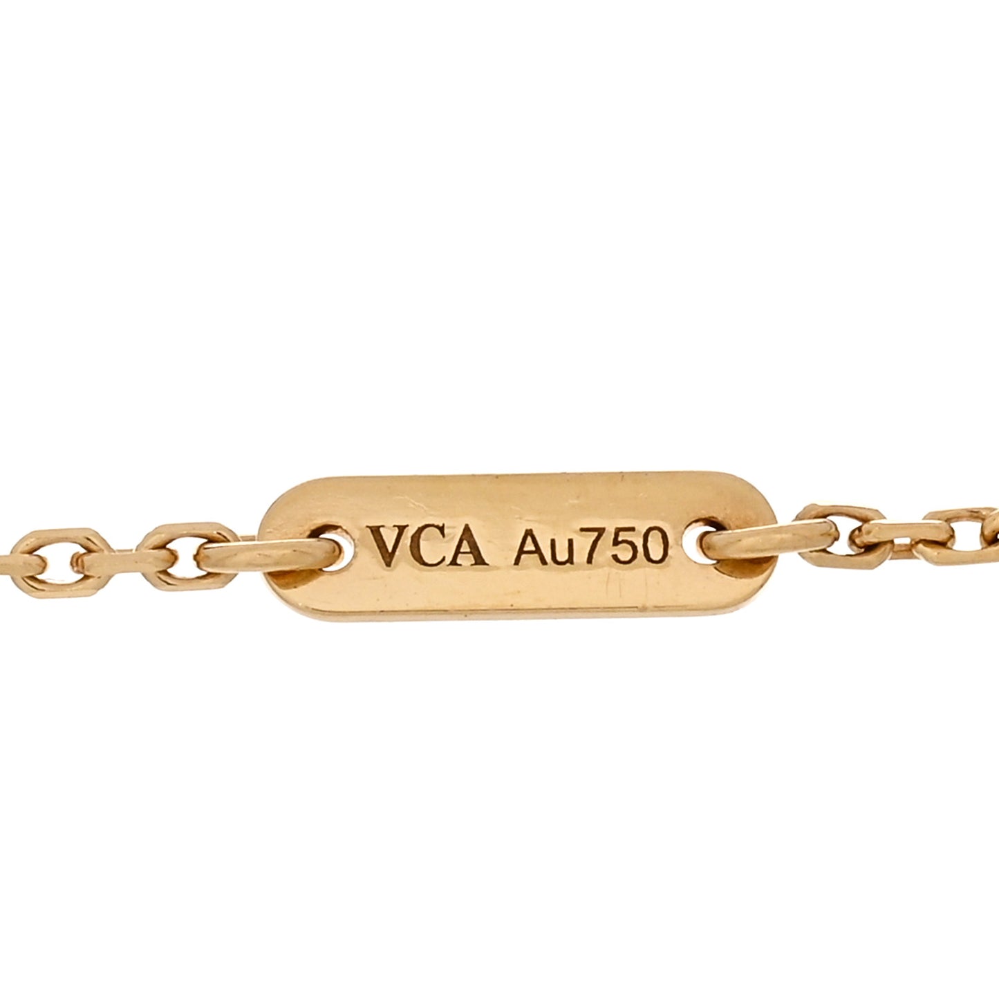 18K Yellow Gold Mother of Pearl Sweet Alhambra Bracelet