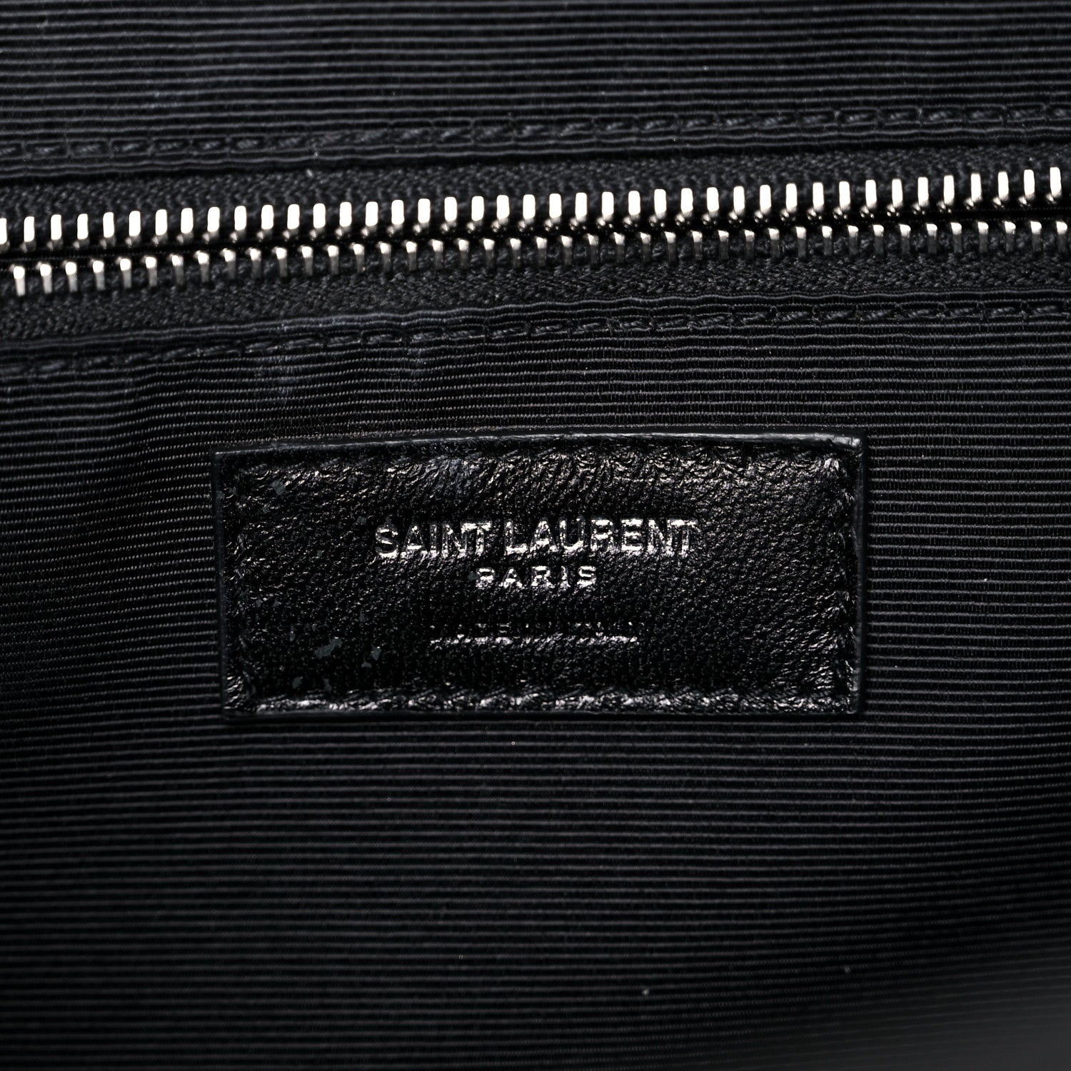 Saint Laurent Grain De Poudre Textured Mixed Matelasse Large Triquilt Monogram Satchel Asphalt 7 of 12