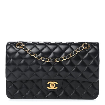 Chanel Lambskin Quilted Medium Double Flap Black 1 of 16