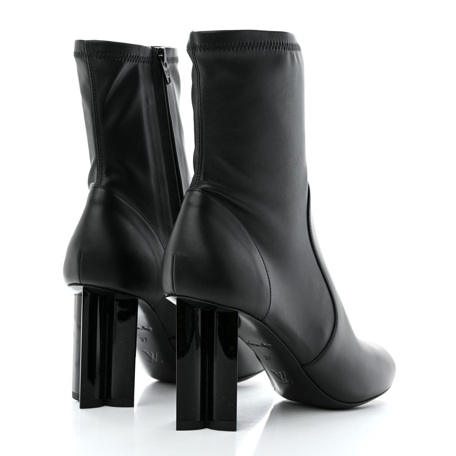 Louis Vuitton Calfskin Uniformes Silhouette Ankle Boots 37 Black 4 of 8