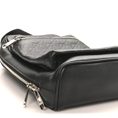 Gucci Guccissima Sling Backpack Black 9 of 10