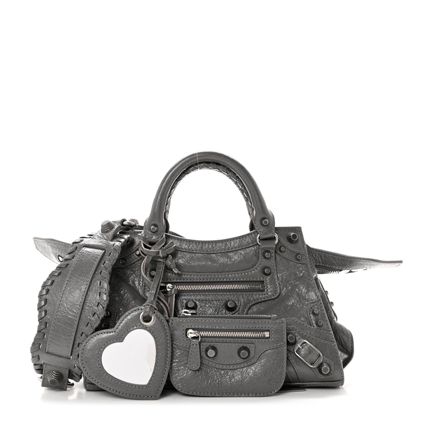 Agneau Arena Neo Cagole Handbag XS Dark Grey