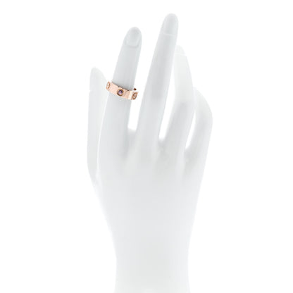 Cartier 18K Pink Gold Pink Sapphire 5.5mm LOVE Ring 50 5.25 2 of 4