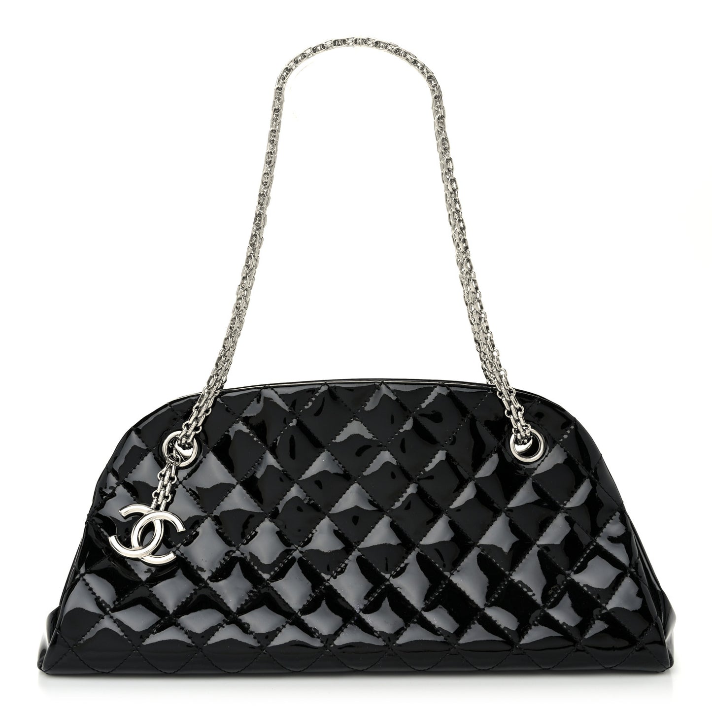 Patent Quilted Medium Just Mademoiselle Black