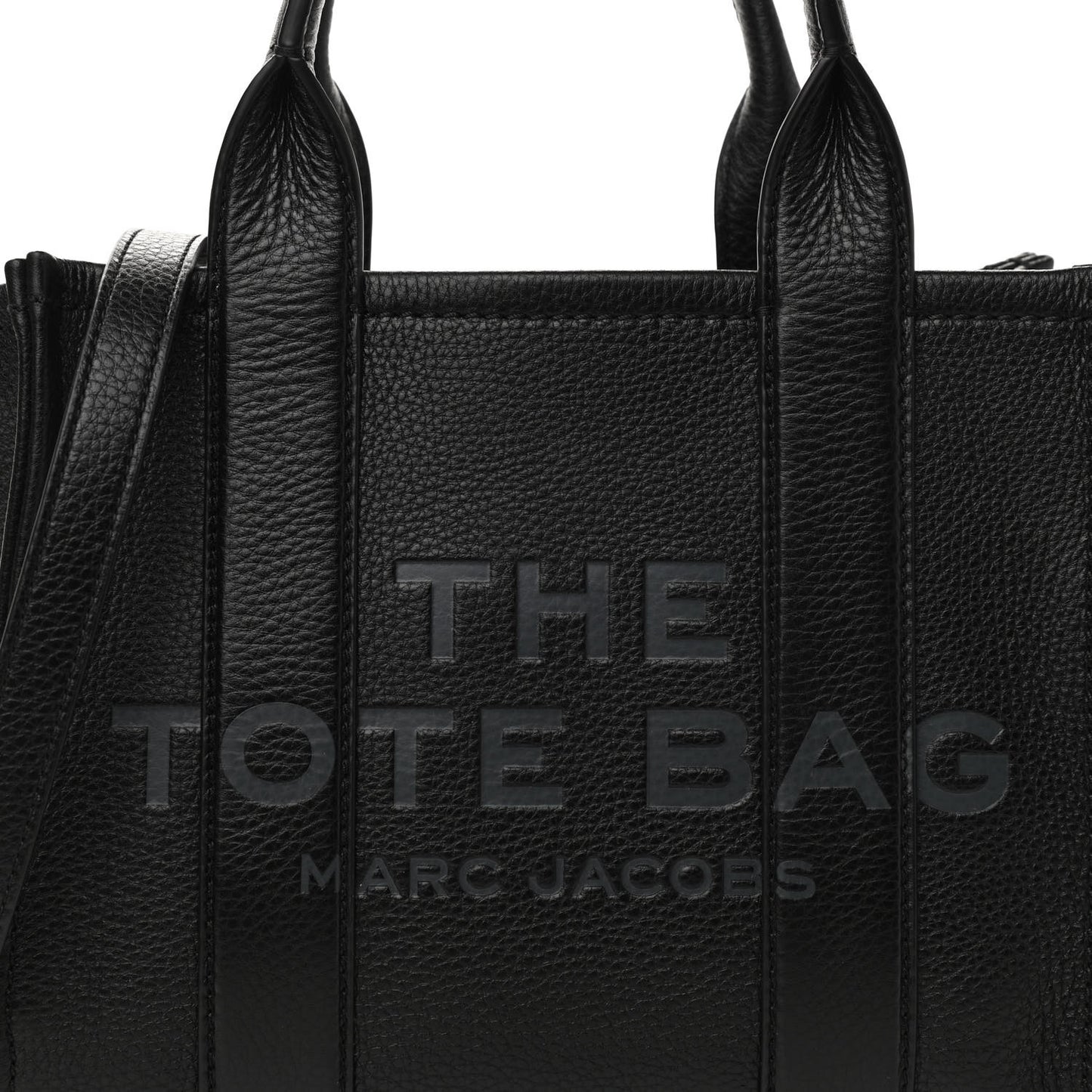 Grained Calfskin Small The Tote Bag Black