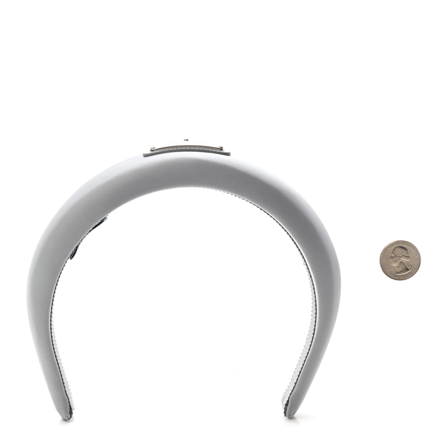 Prada Re-Nylon Triangle Logo Headband Fiordaliso 2 of 6