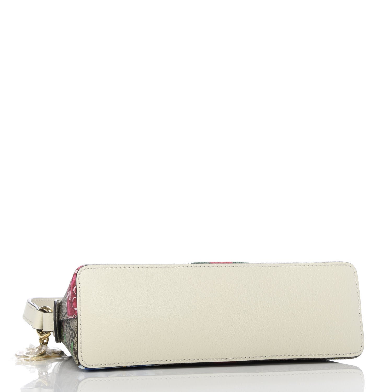 Gucci GG Supreme Monogram Flora Web GG Small Ophidia Dome Shoulder Bag White 4 of 9