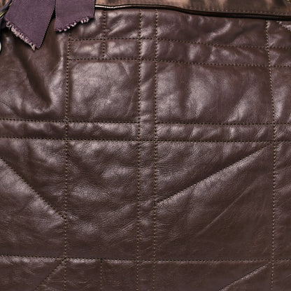 Lanvin Lambskin Quilted Amalia Cabas Tote Brown 13 of 23