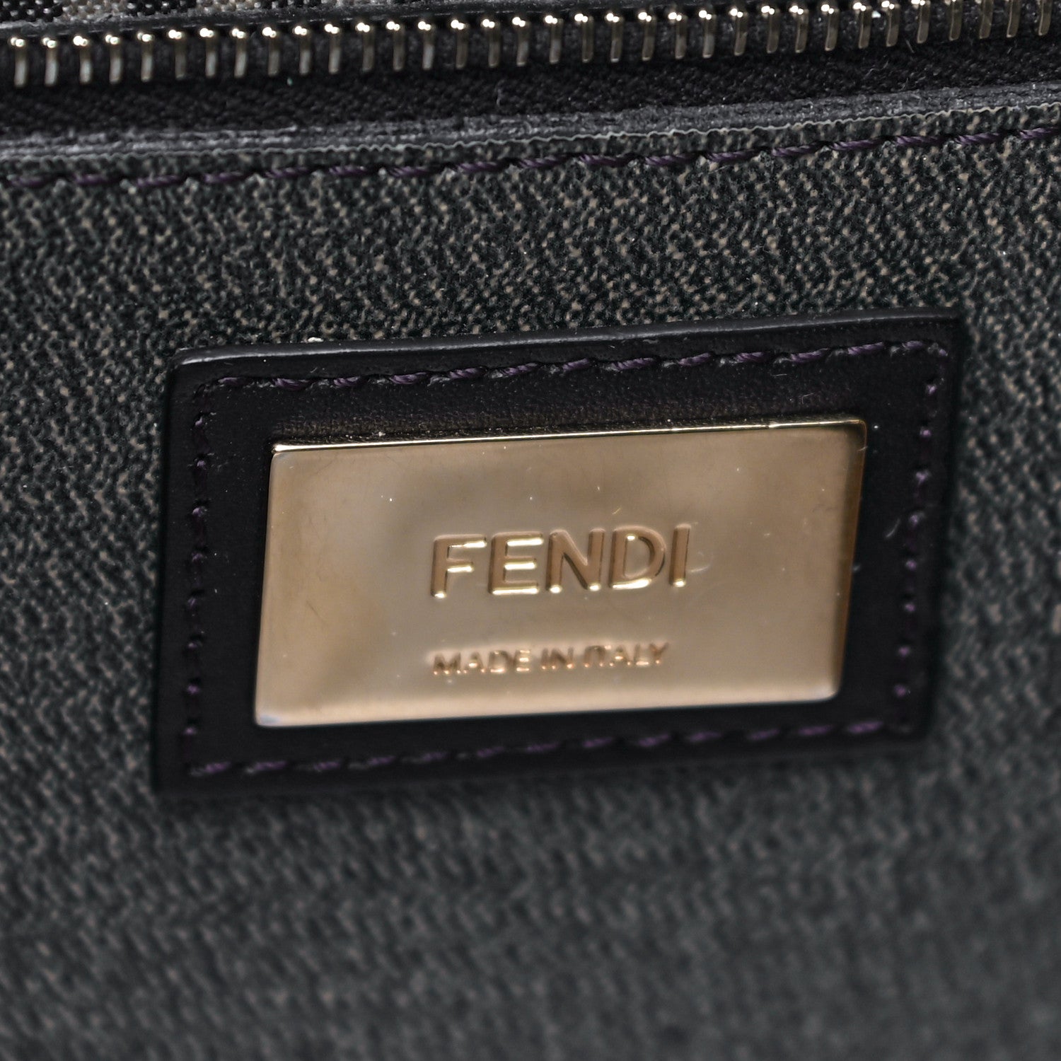 Fendi Zucca Spalmati Small Roll Tote Tobacco Moro 10 of 12