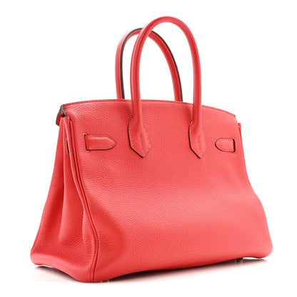 Hermes Taurillon Clemence Birkin 30 Rouge Tomate 3 of 14