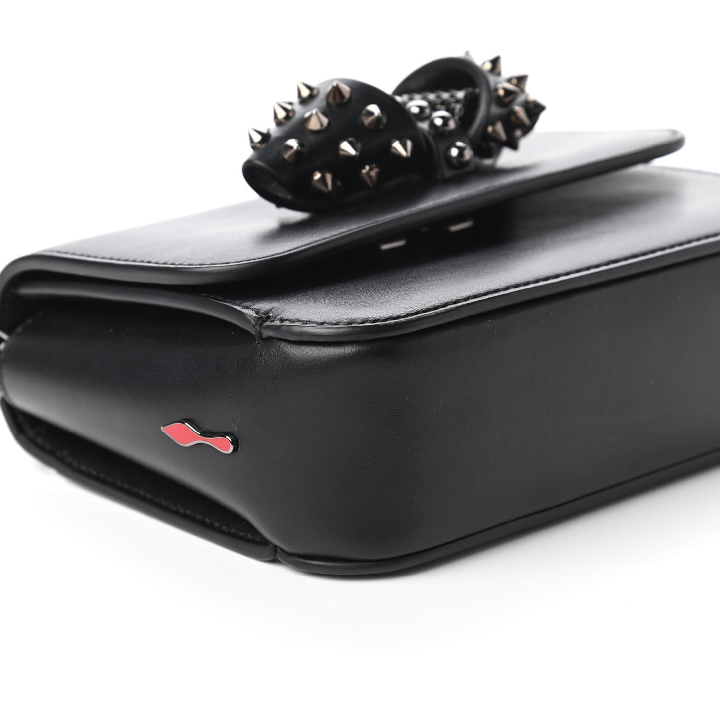 Calfskin Baby Sweety Charity NV Shoulder Bag Black