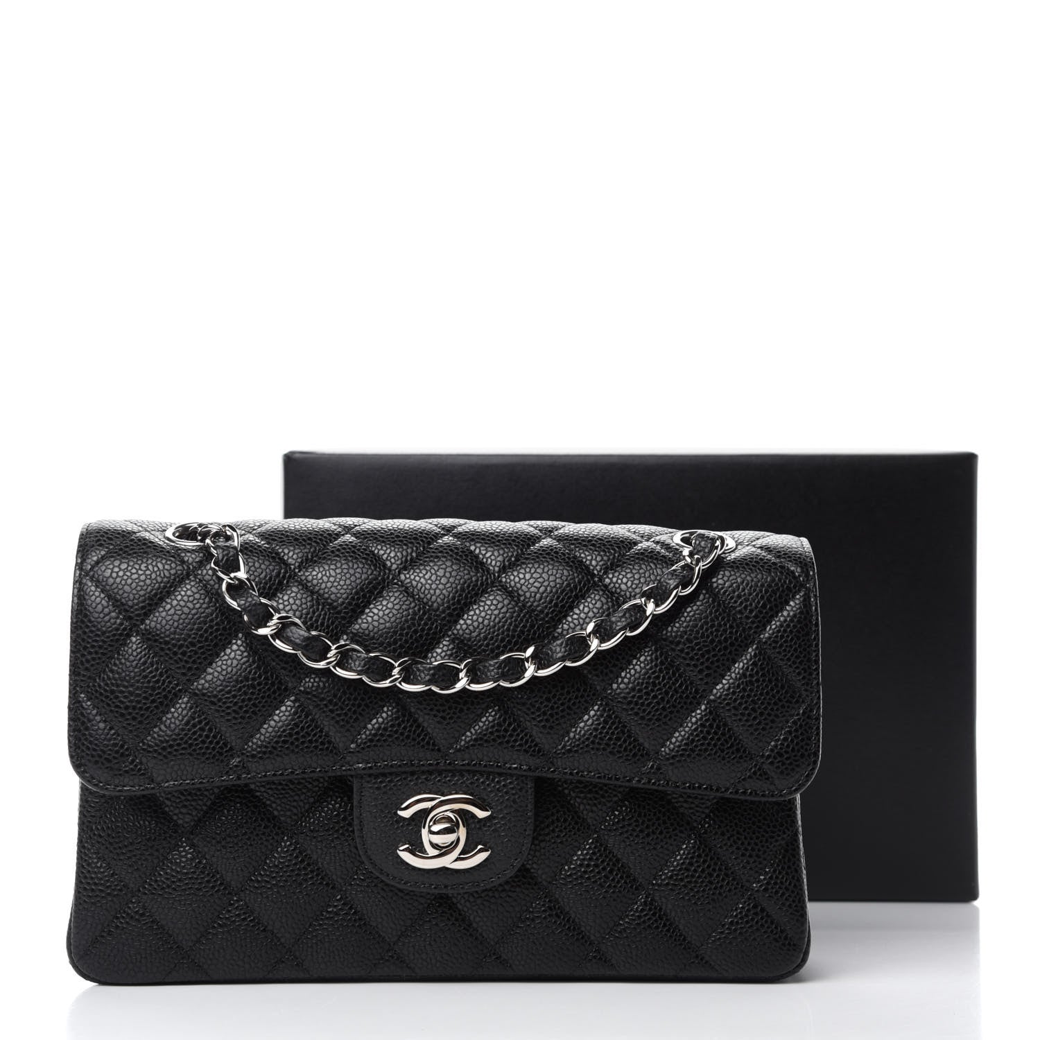 Chanel Caviar Quilted Small Double Flap Black 13 of 13