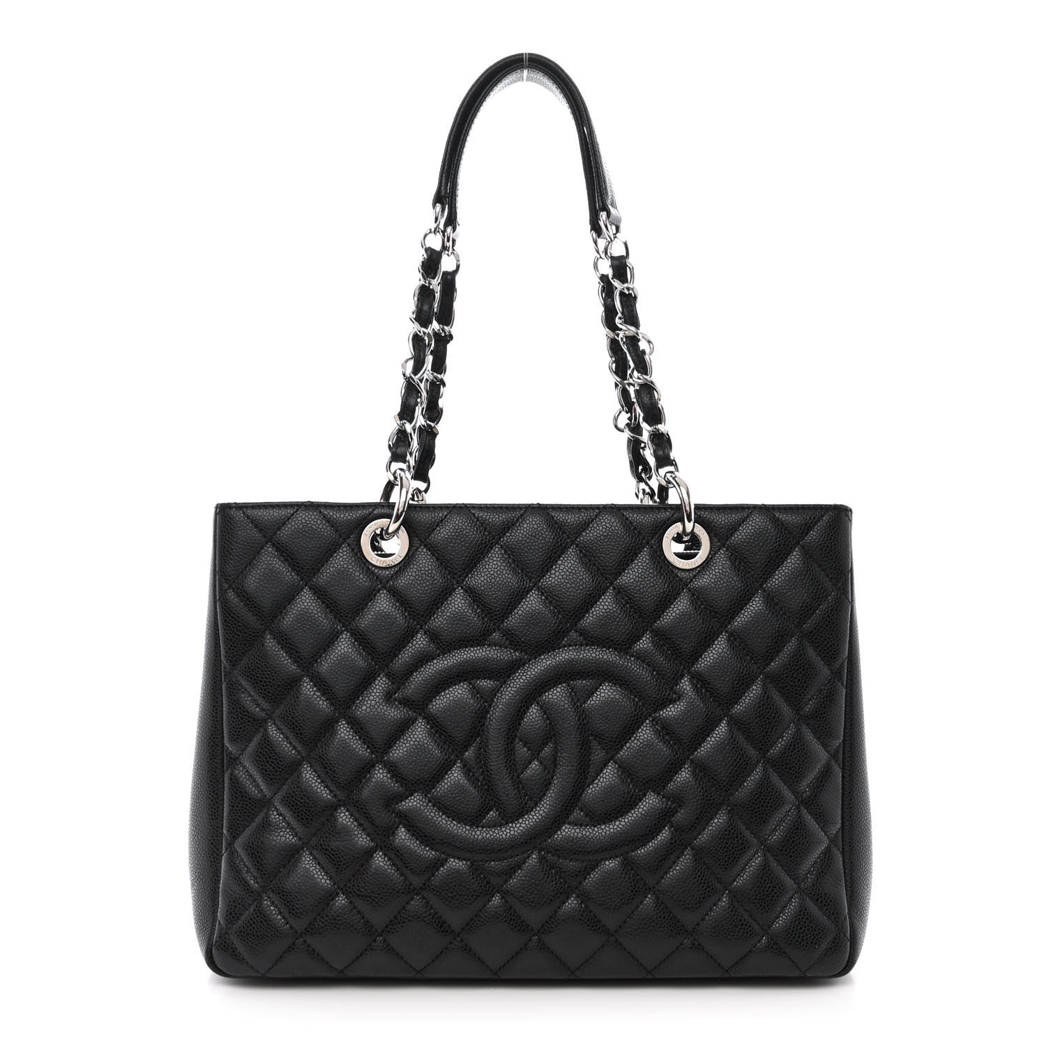 Chanel Caviar Quilted Grand Shopping Tote GST Black 1 of 12