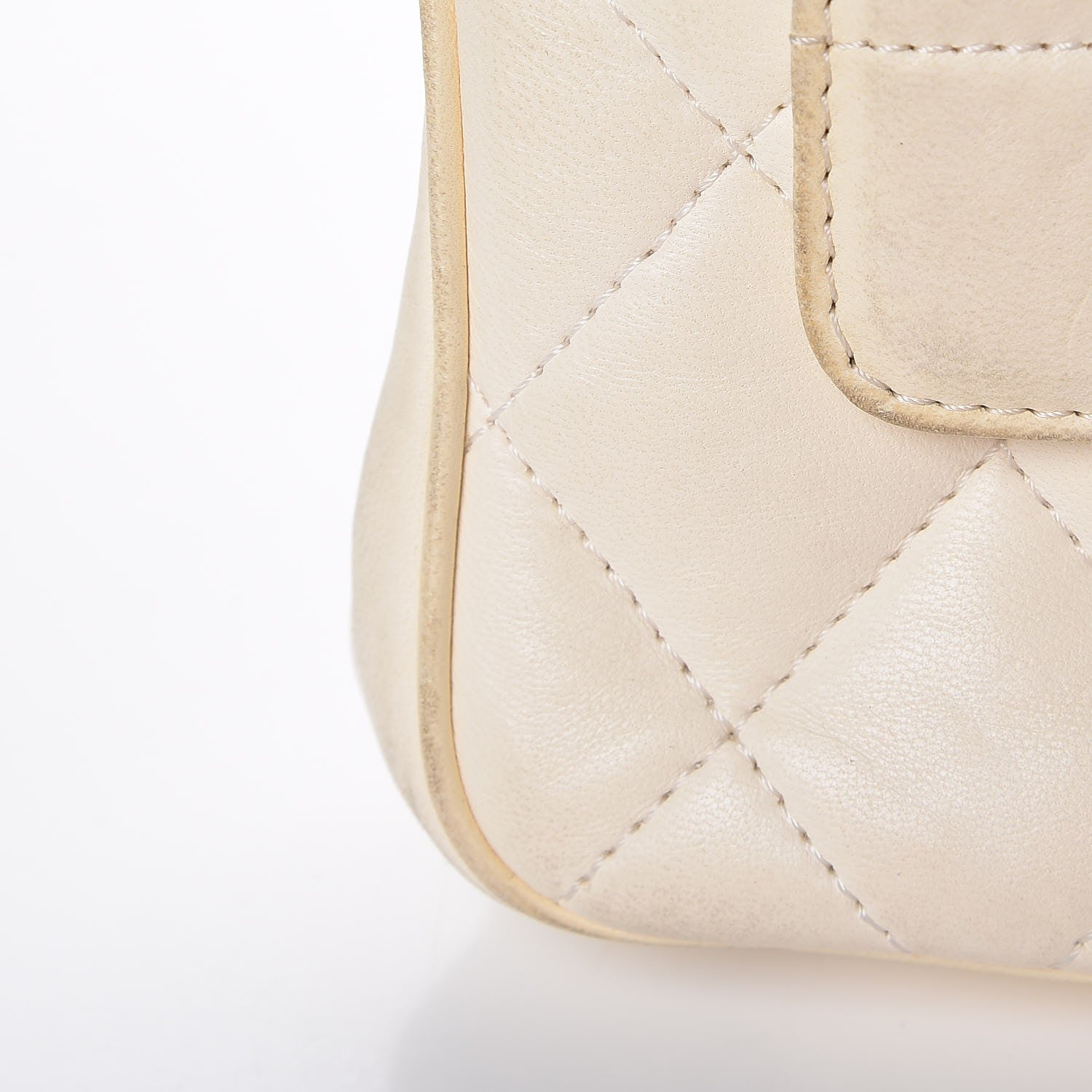 Chanel Lambskin Square Quilted Single Flap White 12 of 14