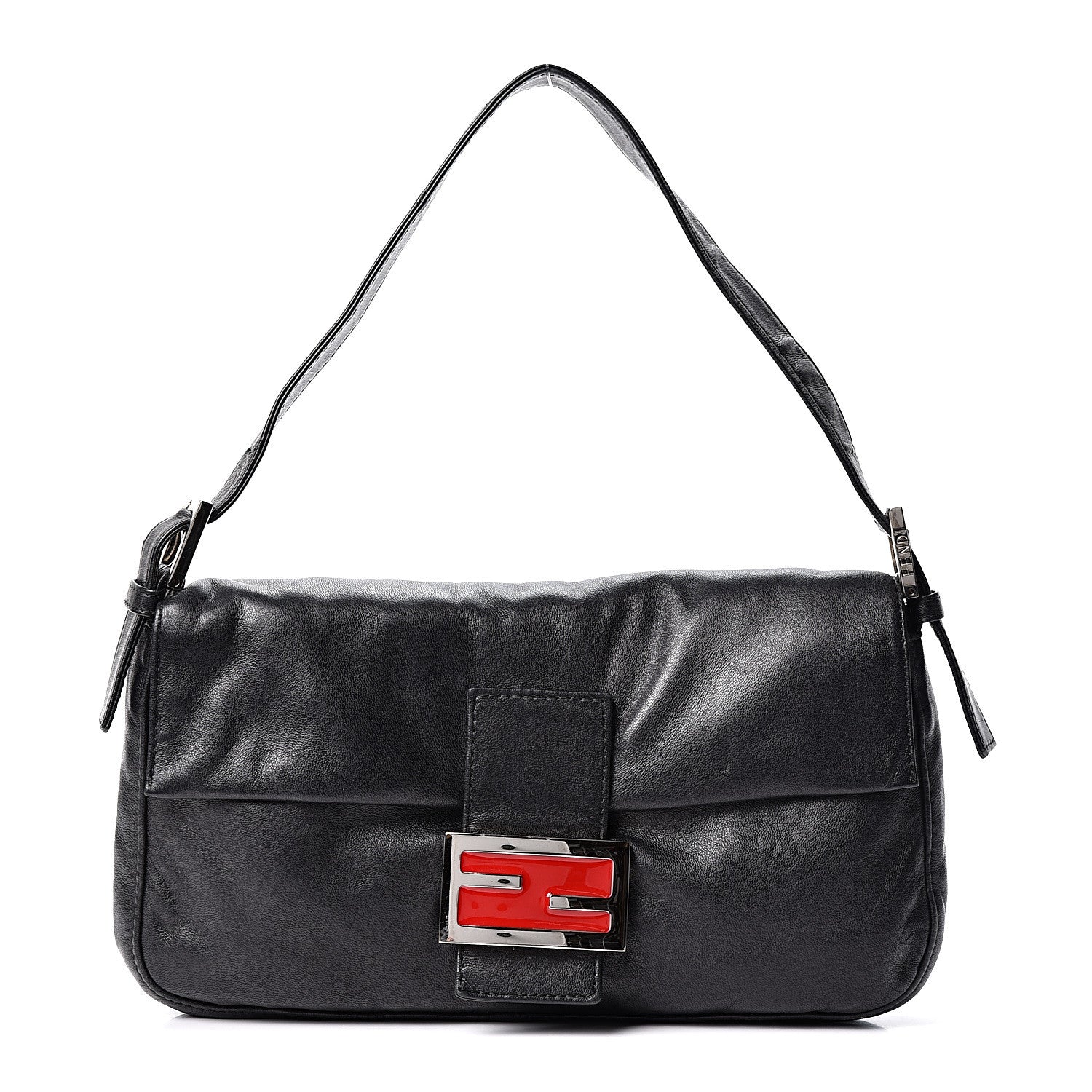 Fendi Lambskin Baguette Black 1 of 8