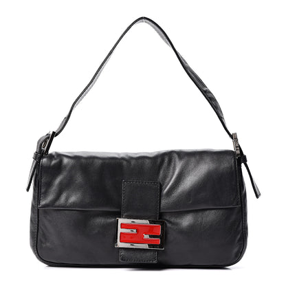 Fendi Lambskin Baguette Black 1 of 8