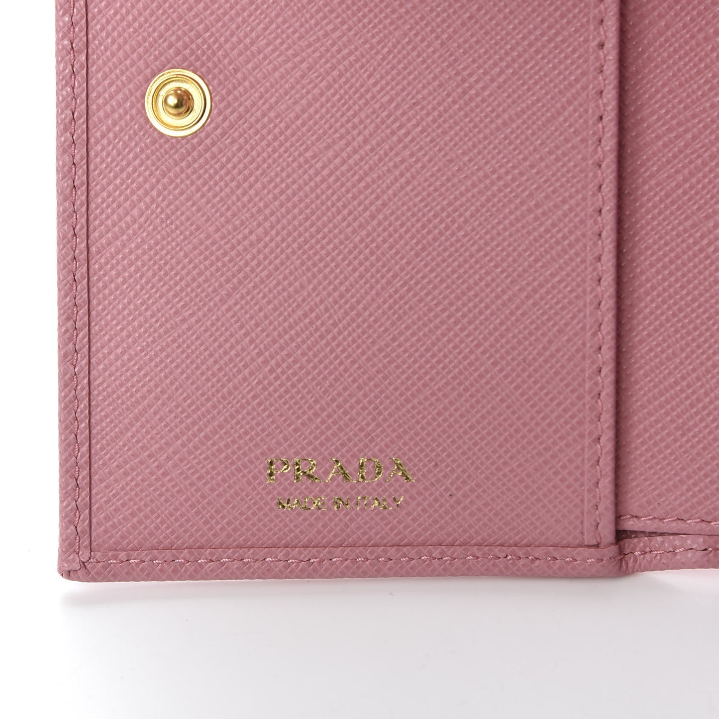 Saffiano Metal Tri-Fold Wallet Petalo