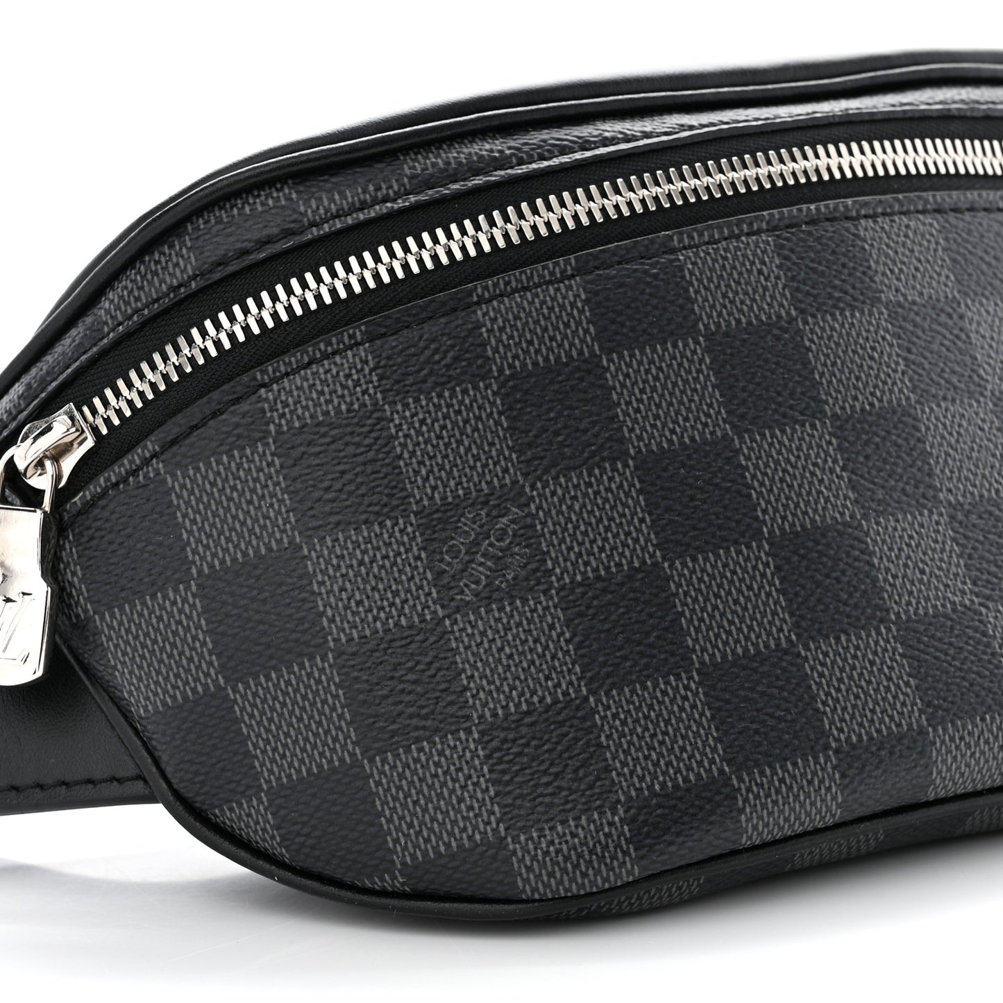 LOUIS VUITTON Damier Graphite Campus Bumbag Black