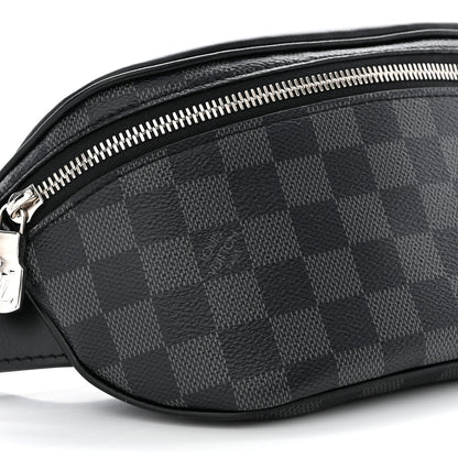 Louis Vuitton LOUIS VUITTON Damier Graphite Campus Bumbag Black 8 of 9