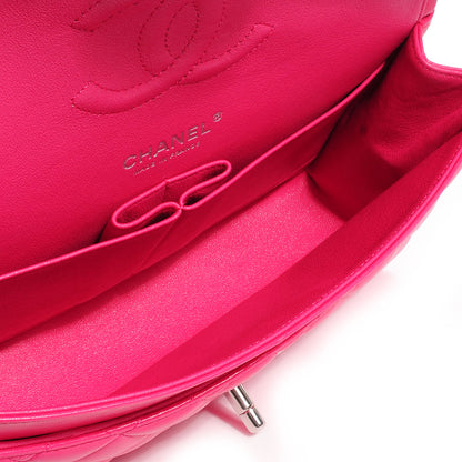 Chanel Lambskin Medium Double Flap Dark Pink 8 of 9