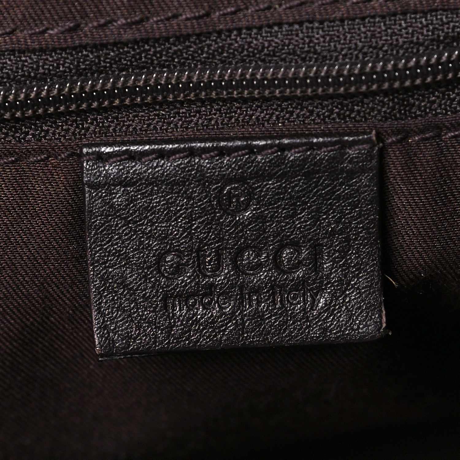 Gucci Monogram Medium New Ladies Web Tote Dark Brown 6 of 7