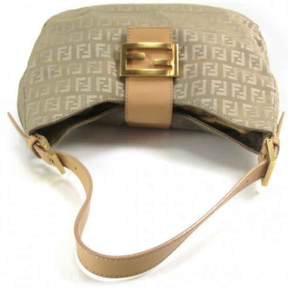 Fendi Zucchino Shoulder Bag Beige 5 of 10
