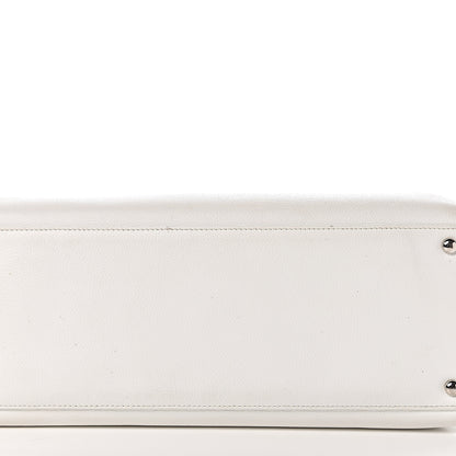 Chanel Caviar Cerf Executive Shopper Tote White 23 of 24