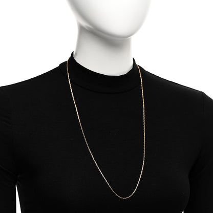 Van Cleef & Arpels 18K Yellow Gold Trace Chain Necklace 70cm 2 of 5