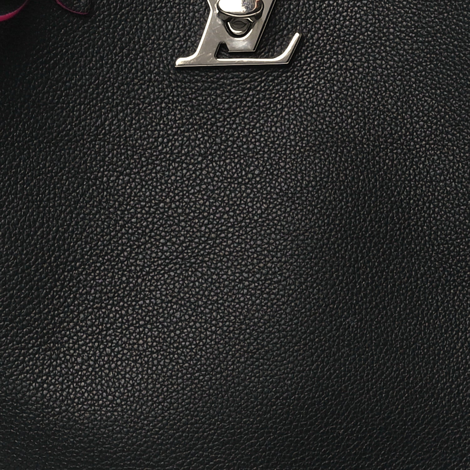 Louis Vuitton Calfskin Lockme Bucket Black 7 of 11