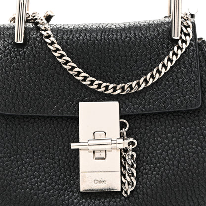 Chloe Grained Lambskin Mini Drew Shoulder Bag Black 8 of 10