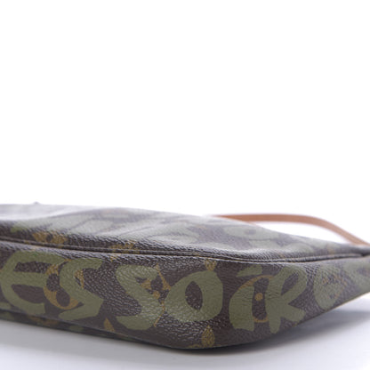 Louis Vuitton Monogram Graffiti Pochette Accessories Kaki 7 of 8