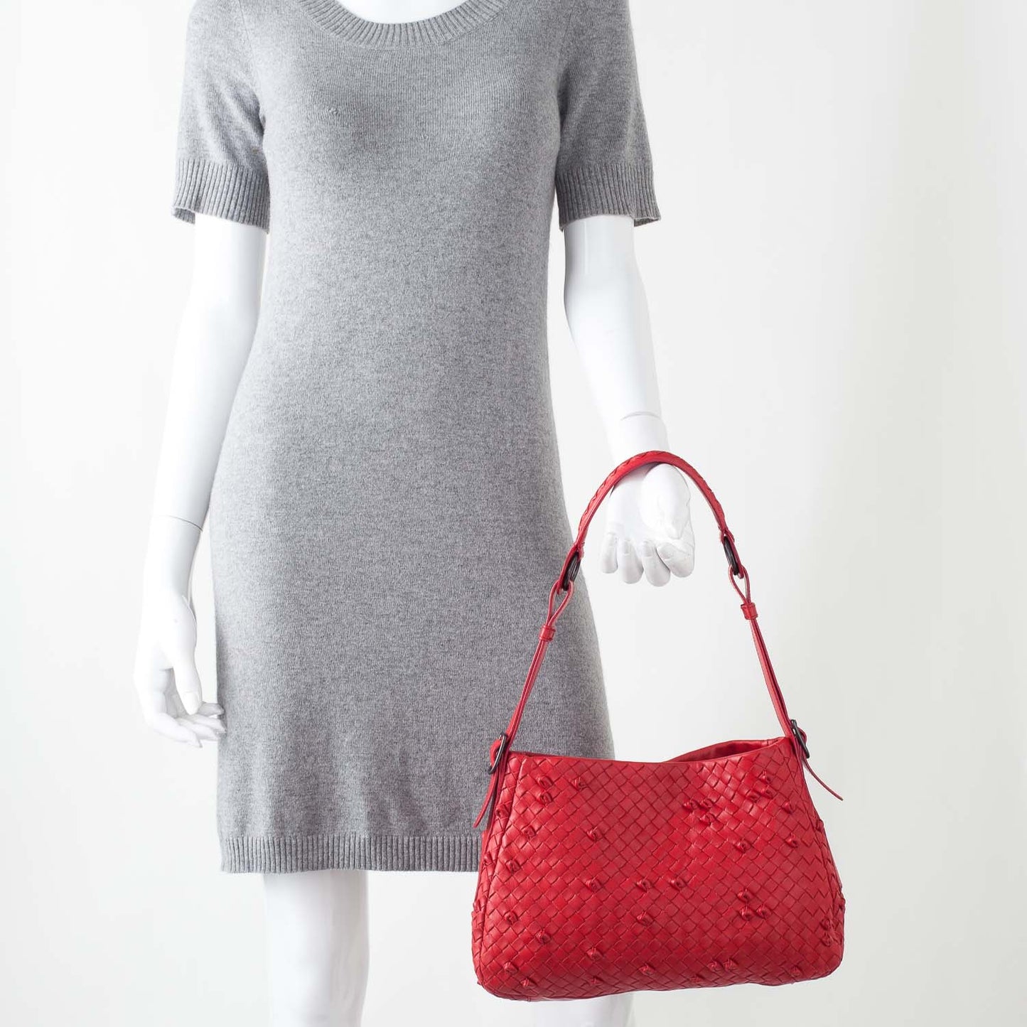 Nappa Intrecciato Naruto Knot Shoulder Bag