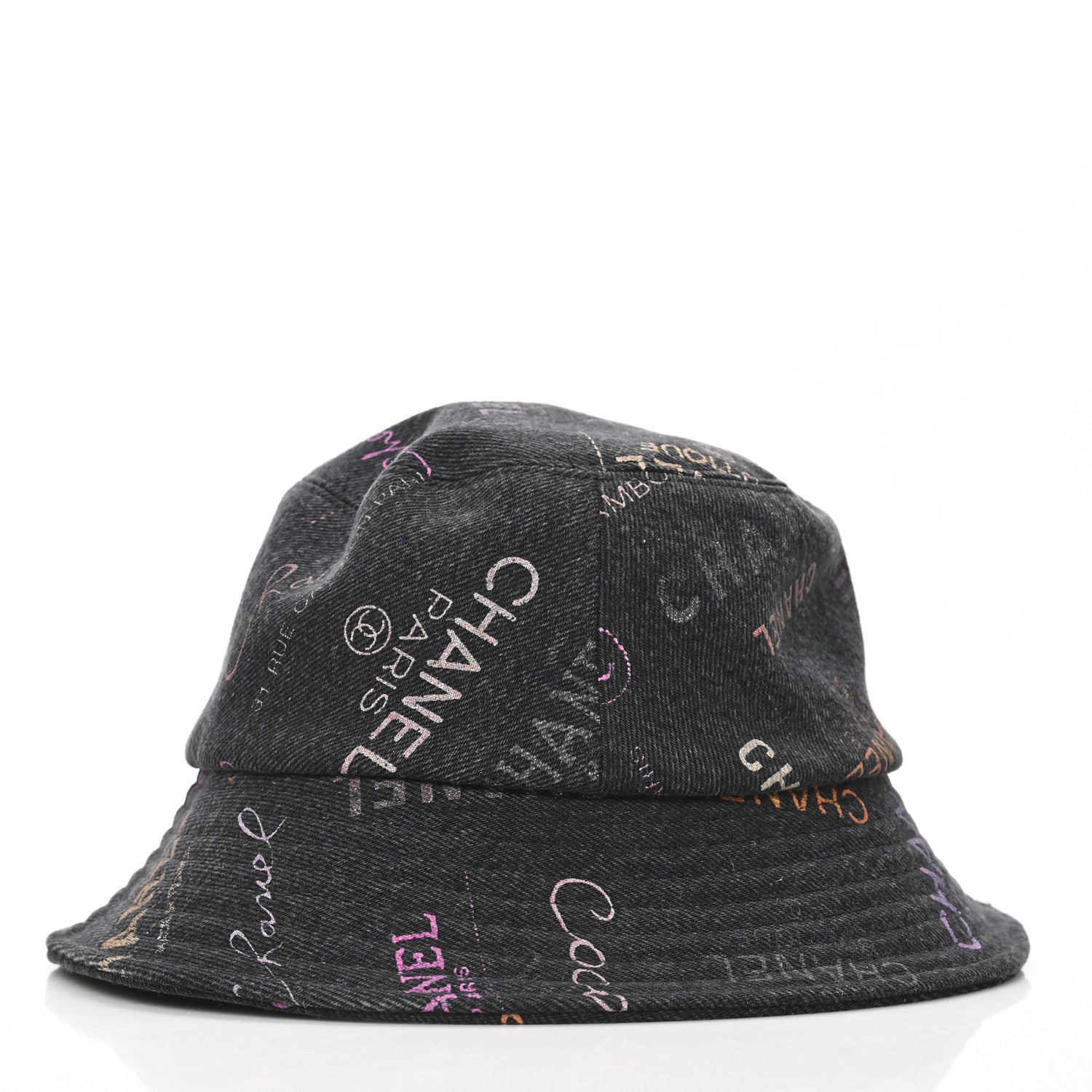 Chanel Denim Mood Cloche Bucket Hat S Black 5 of 7