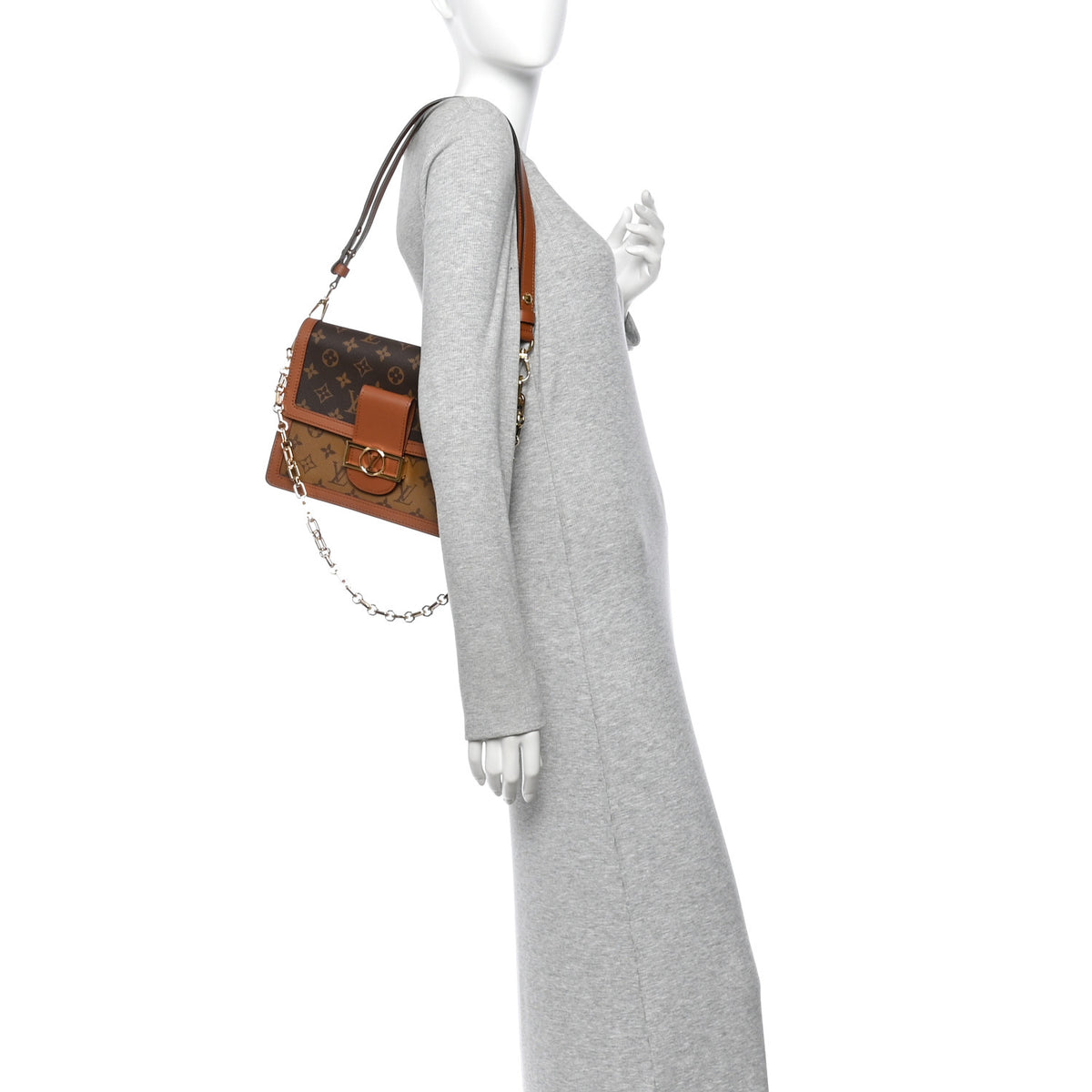 Louis Vuitton Reverse Monogram Dauphine MM 2 of 9