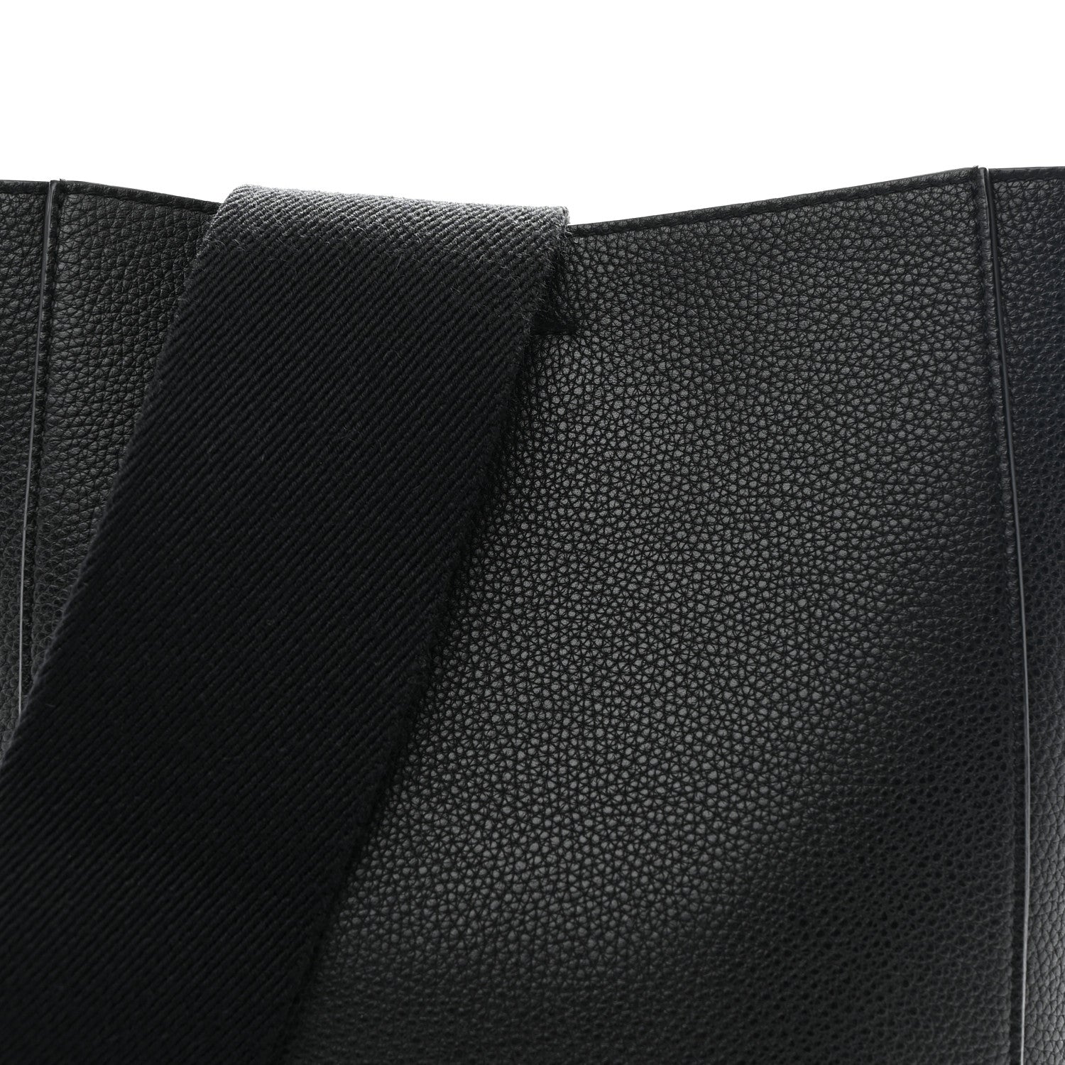 Celine Soft Grained Calfskin Small Sangle Bucket Bag Black 7 of 10