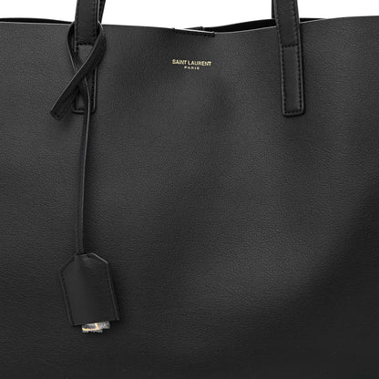 Saint Laurent Calfskin Large Shopping Tote Black 10 of 12
