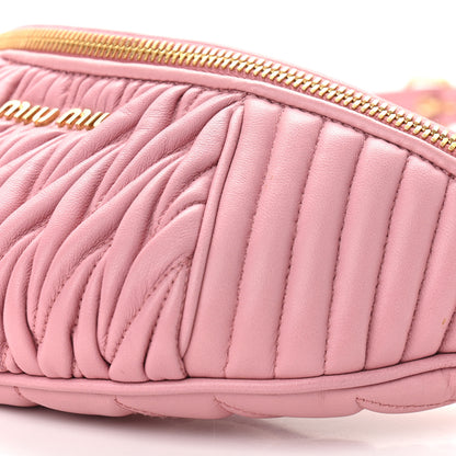 Miu Miu Nappa Matelasse Rider Belt Bag Orchid Pink 7 of 14