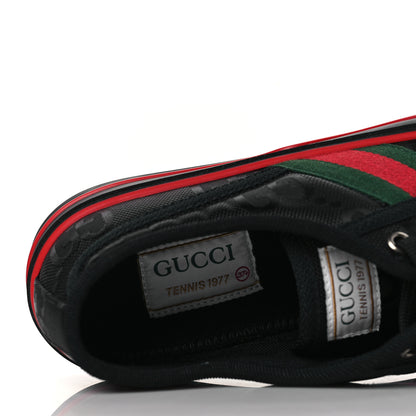 Gucci Econyl Nylon Web Monogram Off The Grid 1977 Tennis Sneakers 37.5 Black 7 of 8